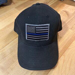 Sportsman Thin Blue Line Flag Hat